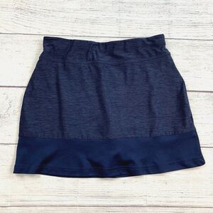PGA Golf Skort sz S Shorts Under Skirt Navy Pull on Length 15.5"